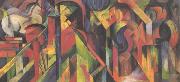 Franz Marc Stables (mk34) oil painting on canvas